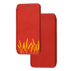 Чохол-книжка Samsung Galaxy A04s (A047) з малюнком червона колоски пшениці