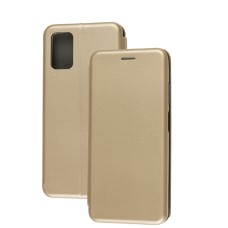 Чохол книжка Premium для Samsung Galaxy A02s / A03s золотистий