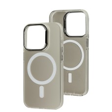 Чохол для iPhone 15 Pro IMD Colors MagSafe silver