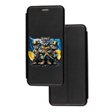 Чохол-книжка Samsung Galaxy A04s (A047) з малюнком чорний військові котики
