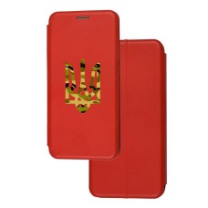 Чохол-книжка Samsung Galaxy A04s (A047) з малюнком червона Тризуб у мультикамі