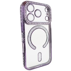 Чохол для iPhone 17 Pro Max xVibe Diamond Shining Case with MagSafe Deep Purple