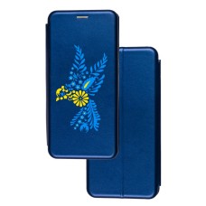 Чохол-книжка Samsung Galaxy А70 (А705) з малюнком жовто-блакитна пташка