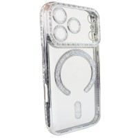 Чохол для iPhone 18 Pro Max xVibe Diamond Shining Case with MagSafe Silver