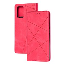 Чохол книжка Business Leather Samsung Galaxy Note 20 (N980) малиновий