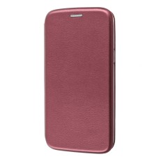 Чохол книжка Premium для Samsung Galaxy J7 2016 (J710) бордовий