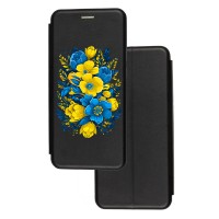 Чохол-книжка Samsung Galaxy A10 (A105) з малюнком жовто-сині квіти