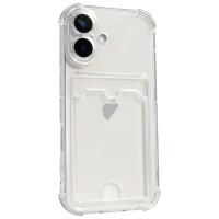 Чохол Armored Card Holder Case для iPhone 17 Прозорий