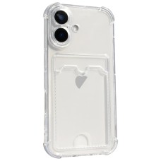 Чохол Armored Card Holder Case для iPhone 17 Прозорий
