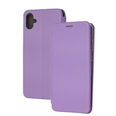 Чохол книжка Premium для Samsung Galaxy A05 (A055) світло-бузковий