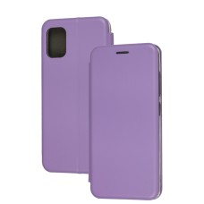 Чохол книжка Premium для Samsung Galaxy A51 (A515) світло-бузковий