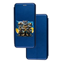 Чохол-книжка Samsung Galaxy A04s (A047) з малюнком синій військові котики