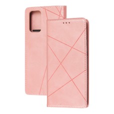 Чохол книжка Business Leather для Samsung Galaxy Note 20 (N980) рожевий