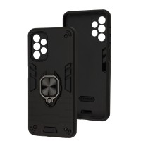 Чохол для Samsung Galaxy A13 (A135) 4G / A32 5G Military Armor Ring black