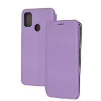 Чохол книжка Premium для Samsung Galaxy M21/M30s світло-бузковий