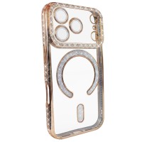 Чохол для iPhone 17 Pro Max xVibe Diamond Shining Case with MagSafe Gold
