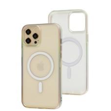 Чехол для iPhone 12 Pro Max WAVE Blinding light MagSafe transparent