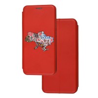 Чохол-книжка Samsung Galaxy A04s (A047) з малюнком червона етнічна Україна