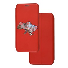Чохол-книжка Samsung Galaxy A04s (A047) з малюнком червона етнічна Україна