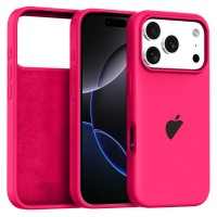 Чохол для iPhone 18 Pro Silicone Case Full Neon Pink