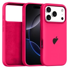Чохол для iPhone 17 Pro Silicone Case Full Neon Pink