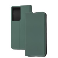 Чохол книжка Samsung Galaxy S21 Ultra (G998) Yo зеленый