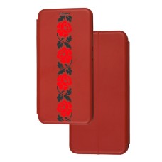 Чохол-книжка Samsung Galaxy A10 (A105) з малюнком квіти