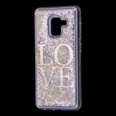 Чохол для Samsung Galaxy A8 2018 (A530) вода срібляста "Love"