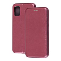 Чохол книжка Premium для Samsung Galaxy A41 (A415) бордовий