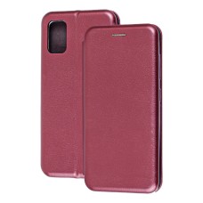 Чохол книжка Premium для Samsung Galaxy A41 (A415) бордовий