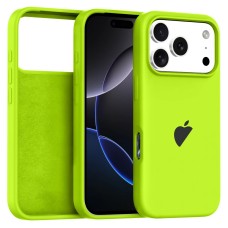 Чохол для iPhone 17 Pro Max Silicone Case Full Neon Green