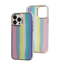 Чохол для iPhone 13 Pro Max Rainbow pink