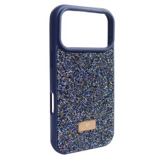 Чохол для iPhone 17 Pro xVibe Swarovski Case Blue