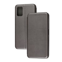 Чохол книжка Premium для Samsung Galaxy A02s / A03s графіт