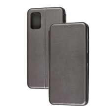 Чохол книжка Premium для Samsung Galaxy A02s / A03s графіт