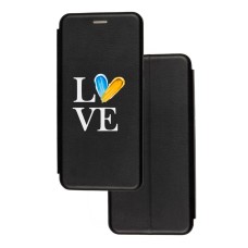 Чохол-книжка Samsung Galaxy A02S (A025) з малюнком чорний з любов до батьківщини