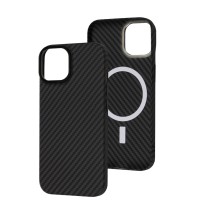 Чохол для iPhone 15 Carbon MagSafe black