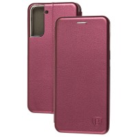 Чохол книжка Premium для Samsung Galaxy S21+ (G996) бордовий