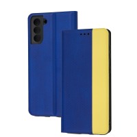 Чохол книжка UA для Samsung Galaxy S21+ (G996) жовто-блакитний