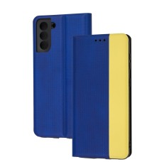 Чохол книжка UA для Samsung Galaxy S21+ (G996) жовто-блакитний
