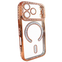Чохол для iPhone 18 Pro Max xVibe Diamond Shining Case with MagSafe Orange
