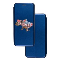 Чохол-книжка Samsung Galaxy A04s (A047) з малюнком синій етнічна Україна