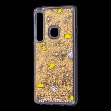 Чохол для Samsung Galaxy A9 2018 (A920) вода золотистий "корона та діамант"