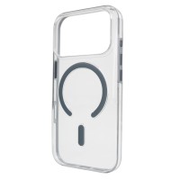 Чохол для iPhone 17 Pro Max xVibe Clear color with MagSafe Gray