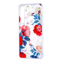 Чохол для Samsung Galaxy A9 2018 (A920) Flowers Confetti "троянда"