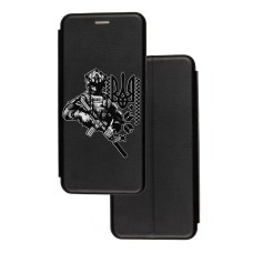 Чохол-книжка Samsung Galaxy A02S (A025) з малюнком чорний штурмовик ЗСУ