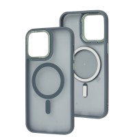 Чохол для iPhone 14 Pro Max Space color MagSafe сірий