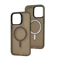 Чохол для iPhone 14 Pro Max Berlia Smooth MagSafe grey