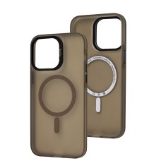 Чохол для iPhone 14 Pro Max Berlia Smooth MagSafe grey
