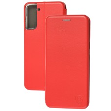 Чохол книжка Premium для Samsung Galaxy S21+ (G996) червоний
